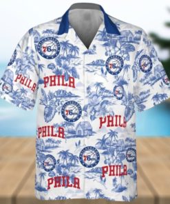 Philadelphia 76ers National Basketball Association 2023 Aop Hawaiian Shirt Man