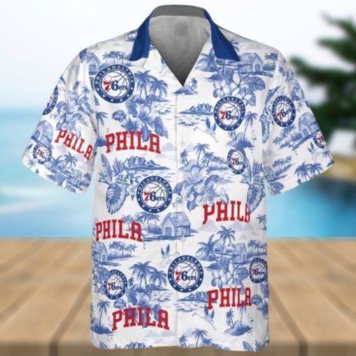 Philadelphia 76ers National Basketball Association 2023 Aop Hawaiian Shirt Man