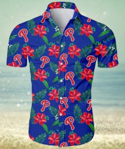 Philadelphia Phillies MLB Hibiscus Flower Summer Hawaiian Shirt