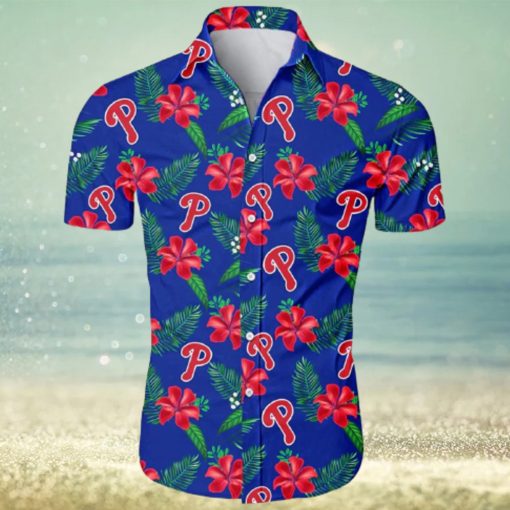 Philadelphia Phillies MLB Hibiscus Flower Summer Hawaiian Shirt