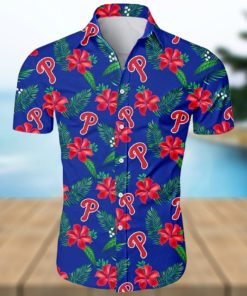 Philadelphia Phillies MLB Hibiscus Flower Summer Hawaiian Shirt