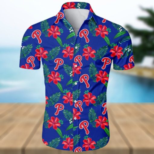 Philadelphia Phillies MLB Hibiscus Flower Summer Hawaiian Shirt