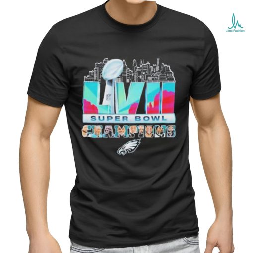 Philadelphia eagles team super bowl lviI 2023 sb champions shirt