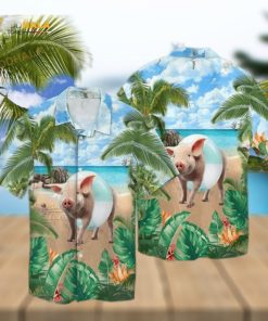 Pig To The Beach Funny Hawaiian Shirt, Aloha Shirt