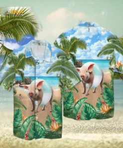 Pig To The Beach Funny Hawaiian Shirt, Aloha Shirt