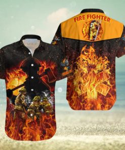 Proud of Firefighter Aloha Hawaiian Shirt