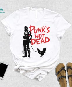 Punk’s not dead chicken art shirt