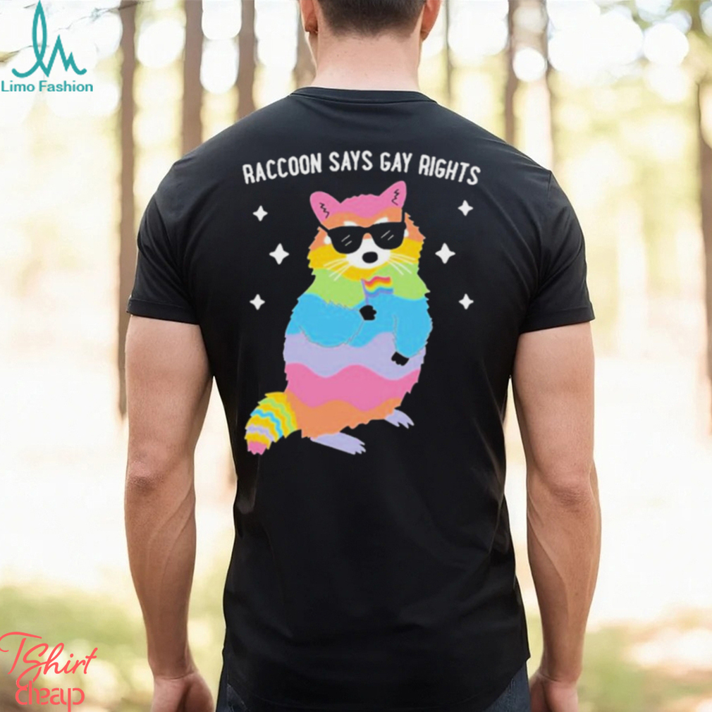 Raccoon Says Gay Rights Shirt - Limotees