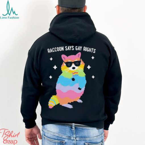 Raccoon Says Gay Rights Shirt