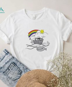 Rainbow Animals on Noah’s Ark art shirt
