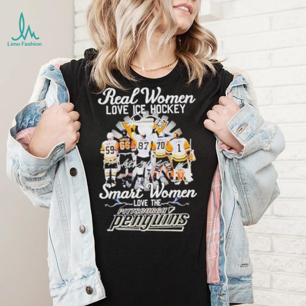 Real Women Love Ice Hockey Smart Women Love The Pittsburgh Penguins Signatures Shirt Real Women Love Ice Hockey Smart Women Love The Pittsburgh Penguins Signatures Shirt