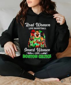 Real women love basketball smart women love Boston Celtics t shirt