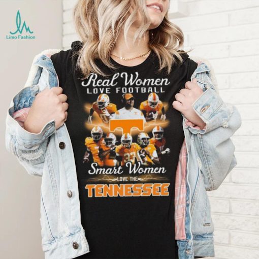 Real women love football smart women love tennessee volunteers 2023 shirt