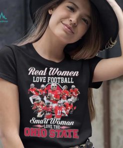 Real women love football smart women love the Ohio State Buckeyes signatures 2023 shirt