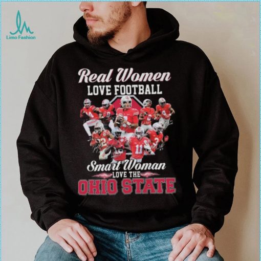 Real women love football smart women love the Ohio State Buckeyes signatures 2023 shirt