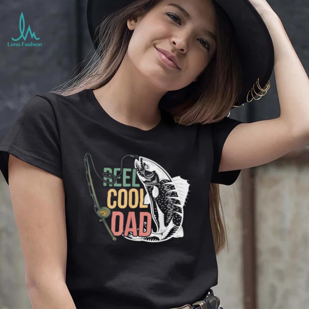 Reel Cool Dad Father's Day Fisherman Fishing Vintage T Shirt