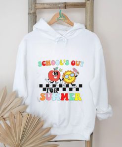 Retro Groovy School’s Out For Summer Graduation Teacher T Shirt