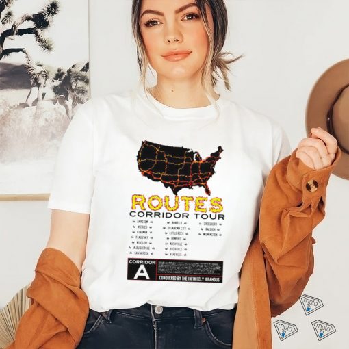 Routes Corridor Tour American State shirt