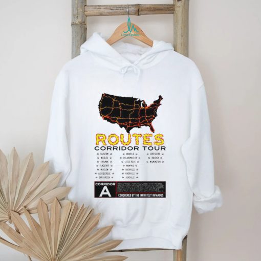 Routes Corridor Tour American State shirt