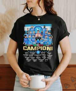 S.S.C. Napoli Team 2023 Serie A Campioni Signatures Shirt