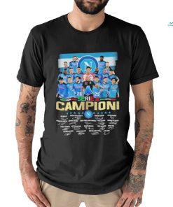 S.S.C. Napoli Team 2023 Serie A Campioni Signatures Shirt