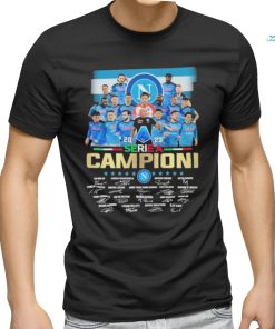 S.S.C. Napoli Team 2023 Serie A Campioni Signatures Shirt