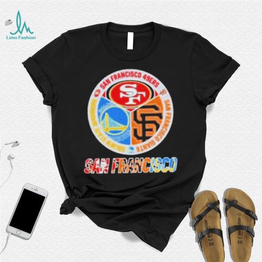San Francisco City San Francisco 49Ers And San Francisco Giants And Golden State Warriors Logo 2023 shirt