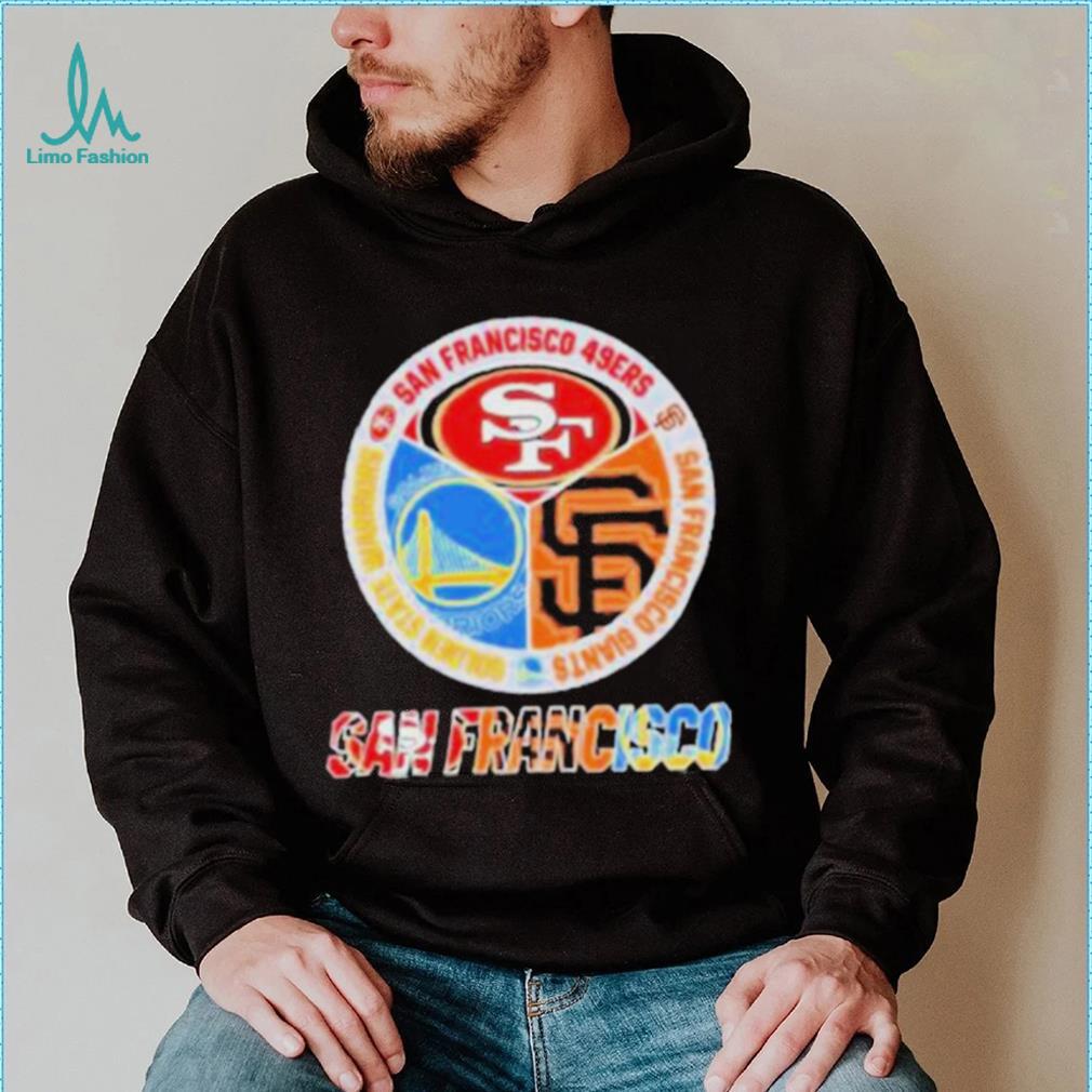 Inside me flag American San Francisco 49ERS and San Francisco Giants and  Golden State Warriors shirt - Limotees