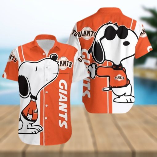 San Francisco Giants Snoopy Hawaiian Shirt For Men For Men