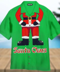 Santa Claus Aloha Printed 3D Hawaiian Shirt For Men Women