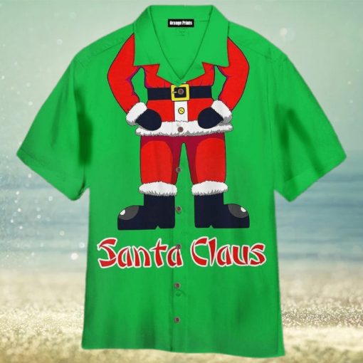 Santa Claus Aloha Printed 3D Hawaiian Shirt For Men Women
