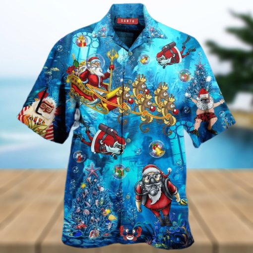 Santa Claus Explore The Sea Hawaiian Shirt