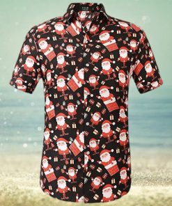 Santa Claus Holiday Party Christmas Hawaiian Shirt