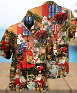 Santa Claus In Daily Life Hawaiian Shirt