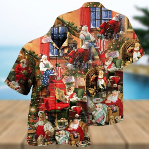 Santa Claus In Daily Life Hawaiian Shirt