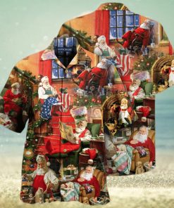 Santa Claus In Daily Life Hawaiian Shirt