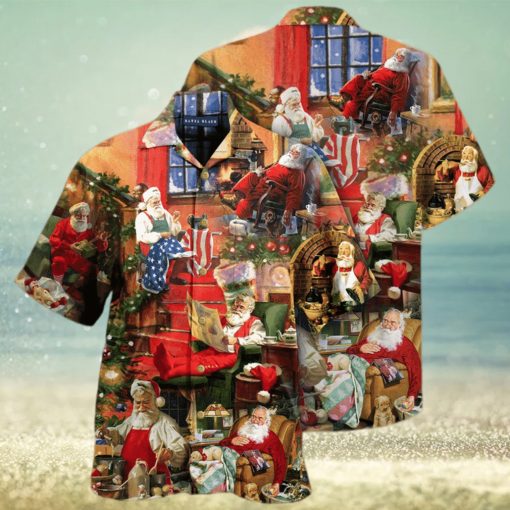 Santa Claus In Daily Life Hawaiian Shirt