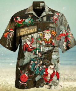 Santa Claus Robot Hawaiian Shirt