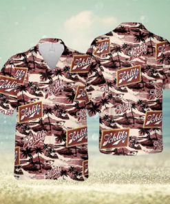Schlitz Beer Sea Island Pattern Hawaiian Shirt