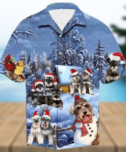 Schnauzer Christmas Hawaiian Shirt