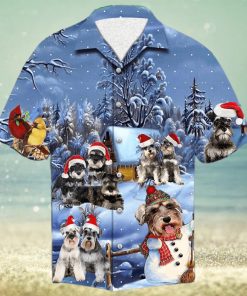 Schnauzer Christmas Hawaiian Shirt