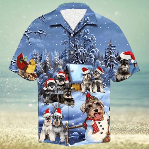 Schnauzer Christmas Hawaiian Shirt