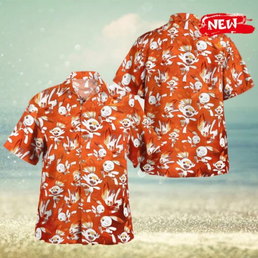 Scorbunny Pattern Ver 1 Design Hawaiian Shirt and Short