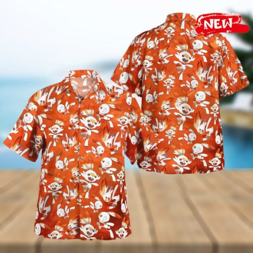 Scorbunny Pattern Ver 1 Design Hawaiian Shirt and Short