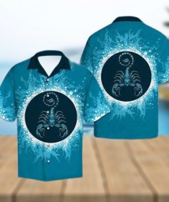 Scorpio Water Circle Zodiac Hawaiian Shirt