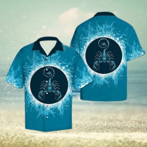 Scorpio Water Circle Zodiac Hawaiian Shirt