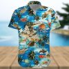 Seamless Pattern Skull In Viking Helmets Hawaiian Shirt