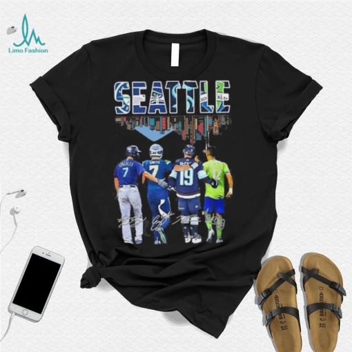Seattle Gonzales Smith Skylines 2023 signatures shirt