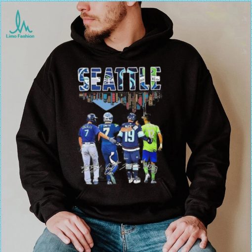 Seattle Gonzales Smith Skylines 2023 signatures shirt