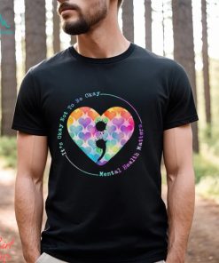 Semicolon Heart Suicide Prevention Mental Health Awareness T Shirt